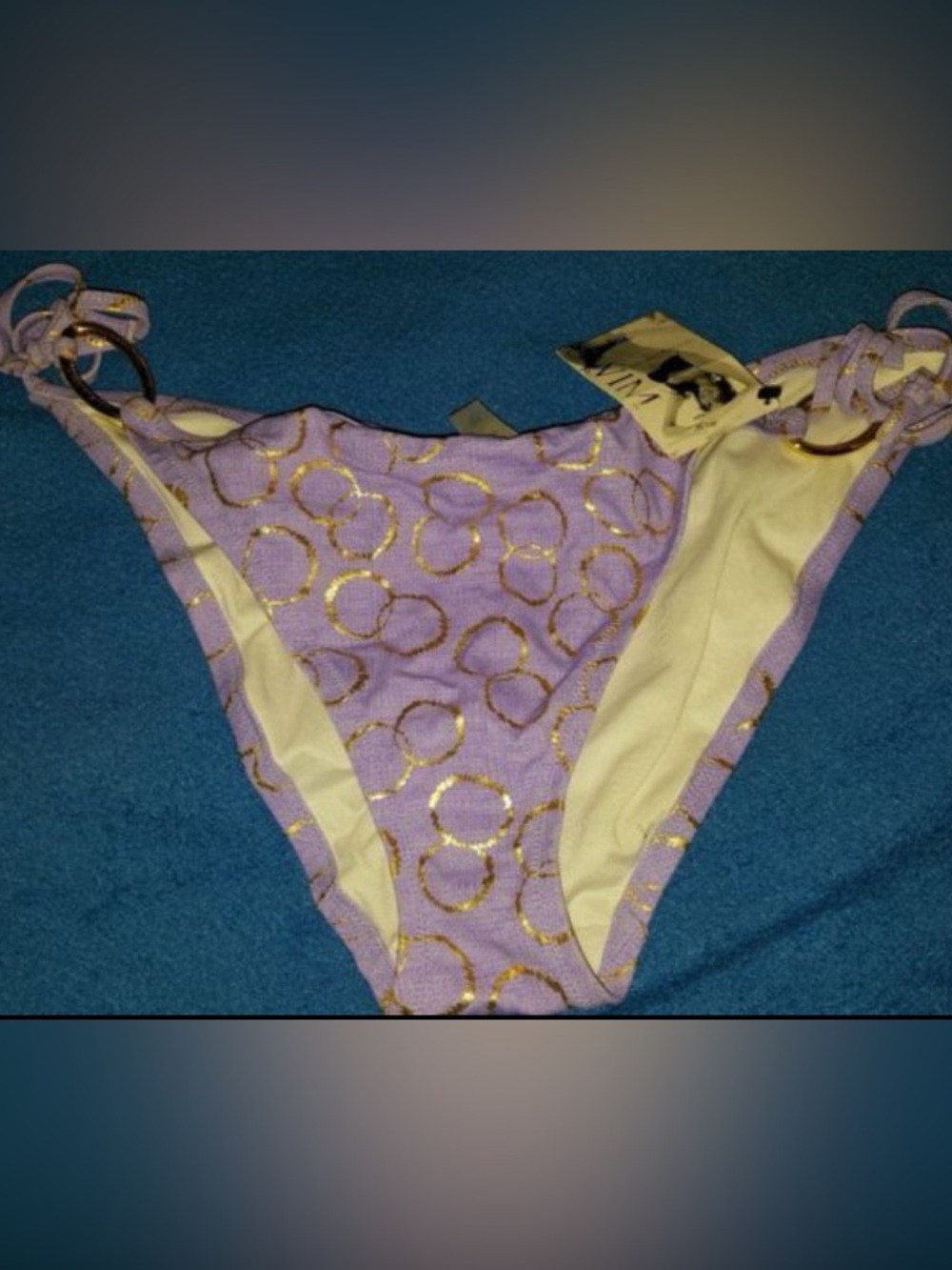 NWT Sexy Retro Vintage Victoria’s Secret Light Purple High Waisted Bikini Bottom